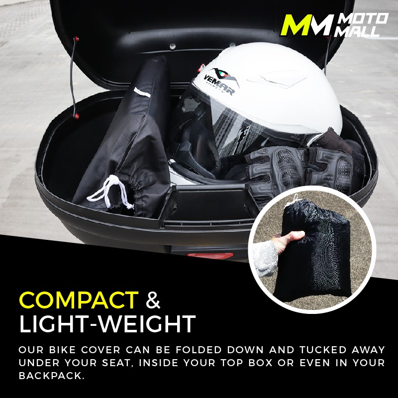 motorcycle cover with topbox