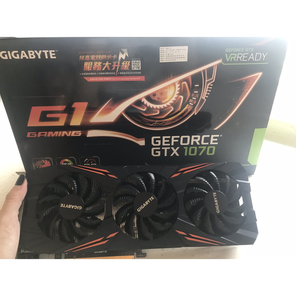 Gigabyte Gtx 1070 G 1 Gaming 8 Ggigabyte Shopee Singapore