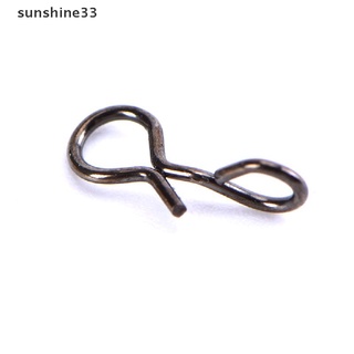 SY  25pc Fly Fishing Quick Change Flies Hook Lures Stainless Steel Lock Fishing Snap SY #4