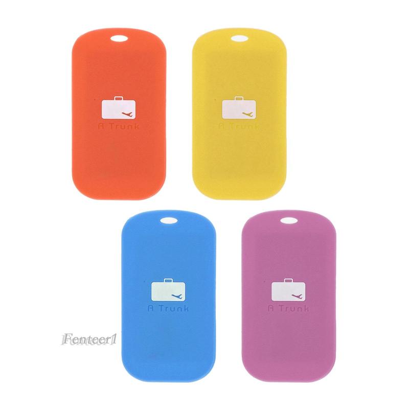 [Fenteer1] Portable Luggage Tags Baggage Name Tags with Strap for Baggage