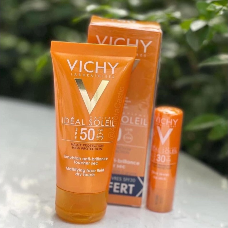 Vichy MATTIFYING FACE DRY TOUCH SPF 50 (Stand Genuine French) Shopee