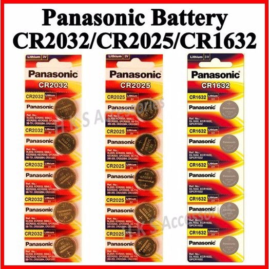 [SG Seller] Panasonic Battery CR2032 CR2025 CR1632 CR1620 CR2016 Button Cell
