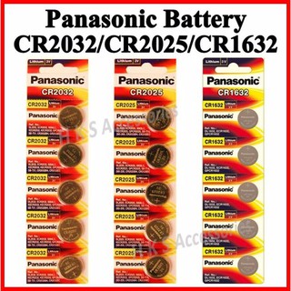 [Free Shipping] Panasonic Battery CR2032 CR2025 CR1632 CR1620 CR2016 Button Cell