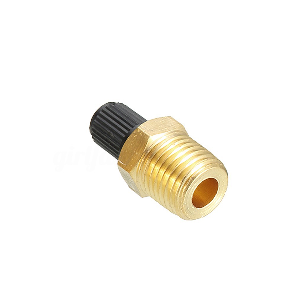 2pc 1/4 Inches NPT MPT Solid Brass Air Compressor Tank Fill Valve for Schrader 