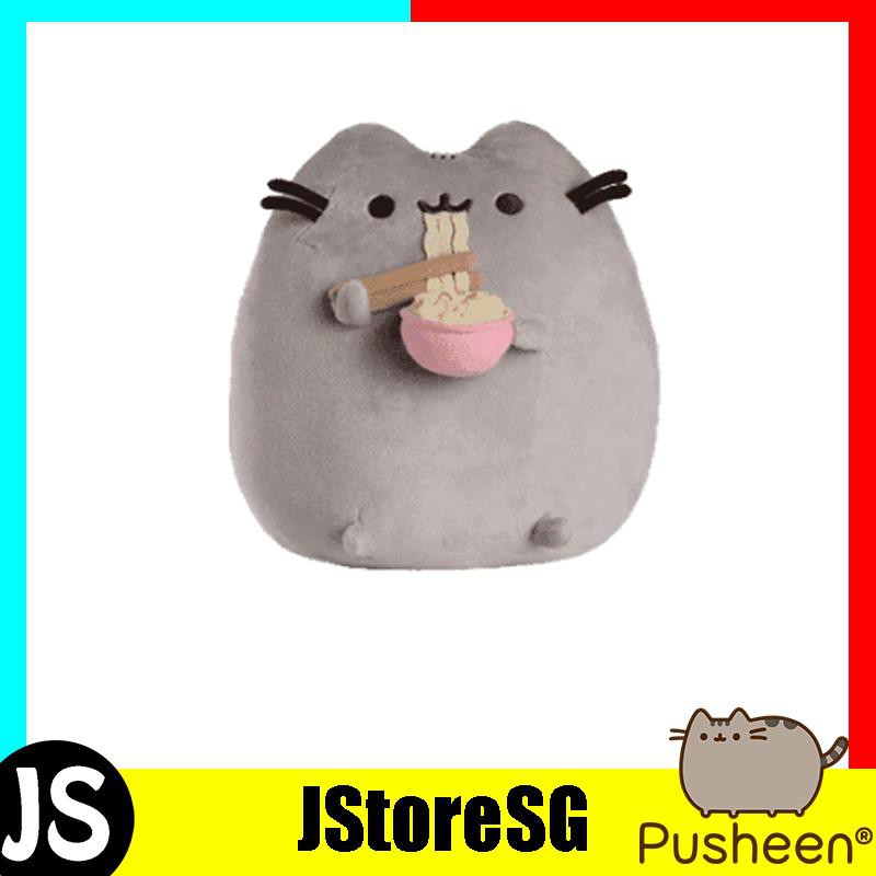 pusheen eating ramen plush