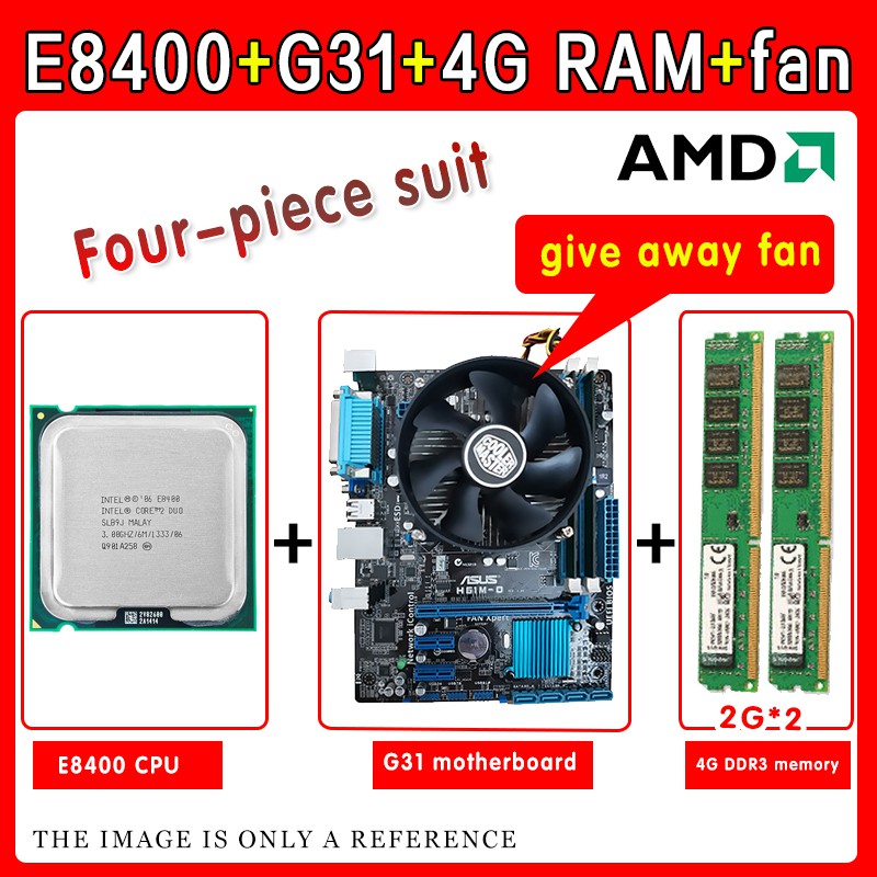 Intel Core 2 Duo E8400 LGA 775-pin 3.0GHz CPU + GIGABYTE ...