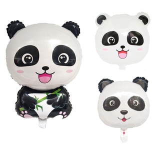SUCHEN DIY Gifts Foil Balloons Cartoon Animal Birthday Party Banner Inflatable Toy New Kids Favors Baby Shower Cake Topper Panda Theme #8