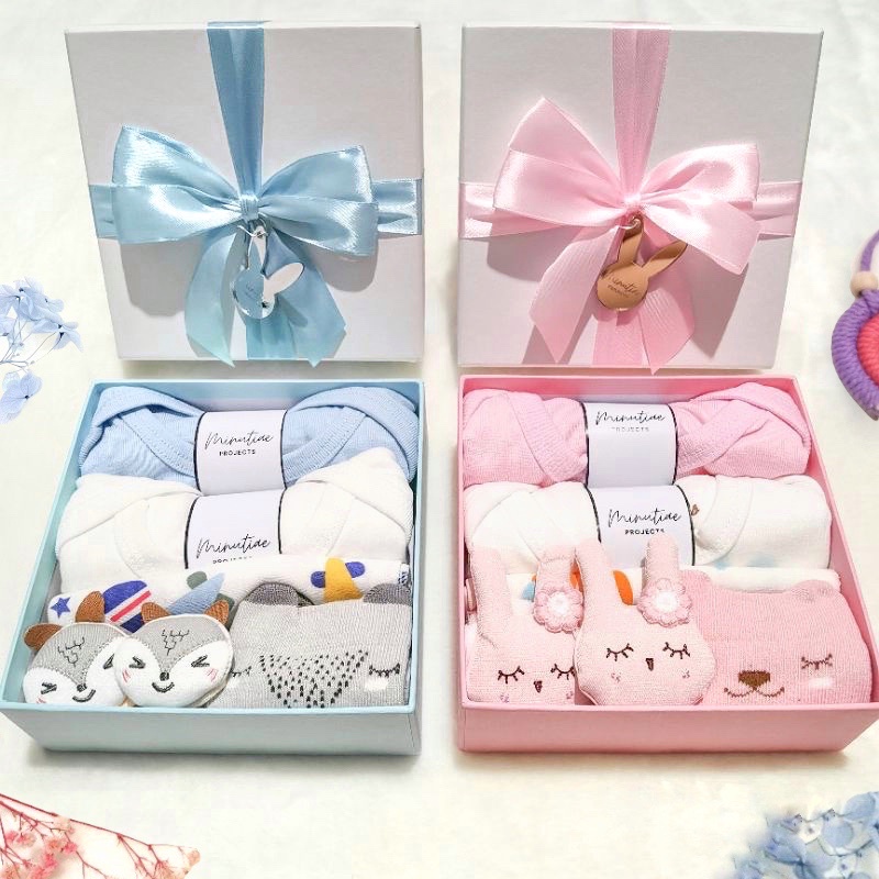 Minutiae Projects Mini Size Baby Hampers Birth Gift Hampers