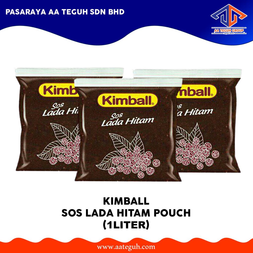 Kimball Sos Lada Hitam Black Pepper Sauce Pouch 1kg Shopee Singapore