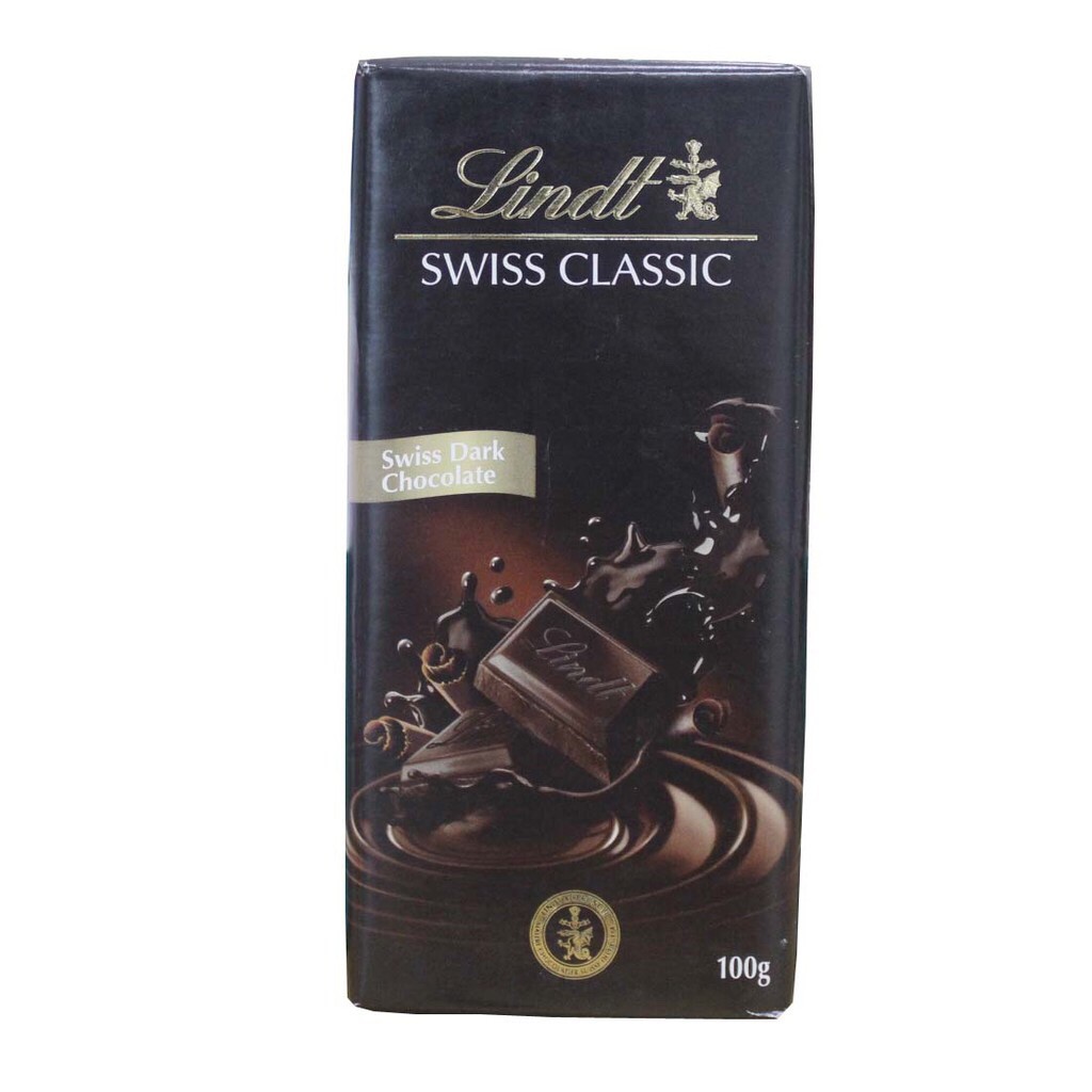 Lindt Swiss Classic Dark Chocolate 100gr Chocolate Bar Shopee Singapore 5583