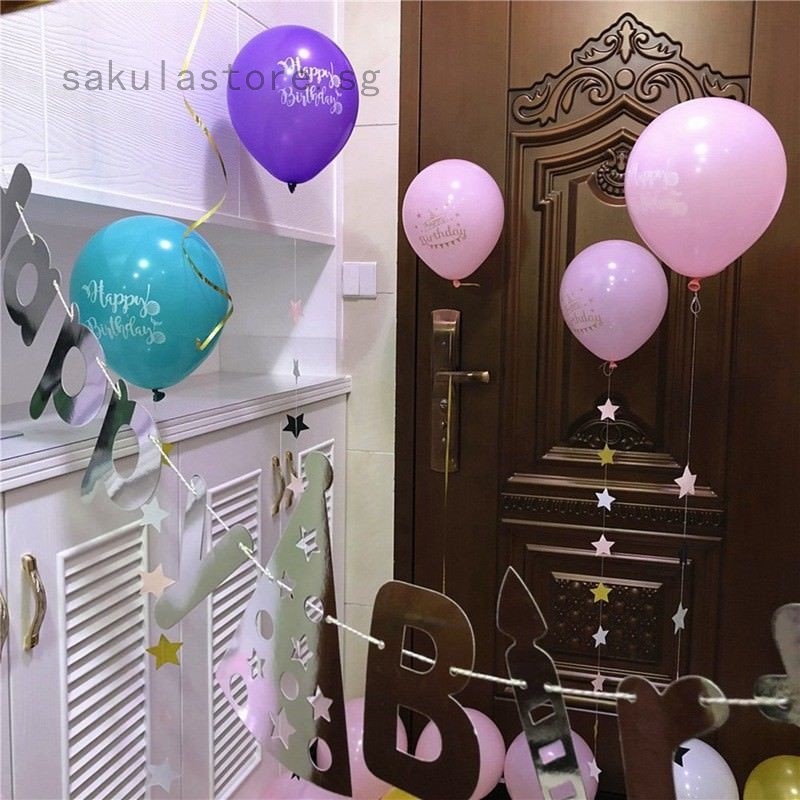 New Happy Birthday Children S Balloon Decorations Table Party