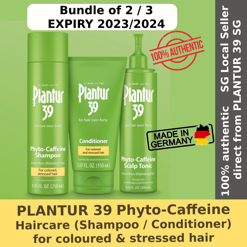 (EXPIRE 2023/24) PLANTUR 39 Phytocaffeine Haircare for coloured