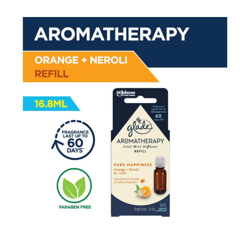 Glade Aromatherapy Electric Diffuser Refill Orange 16.8ml Shopee