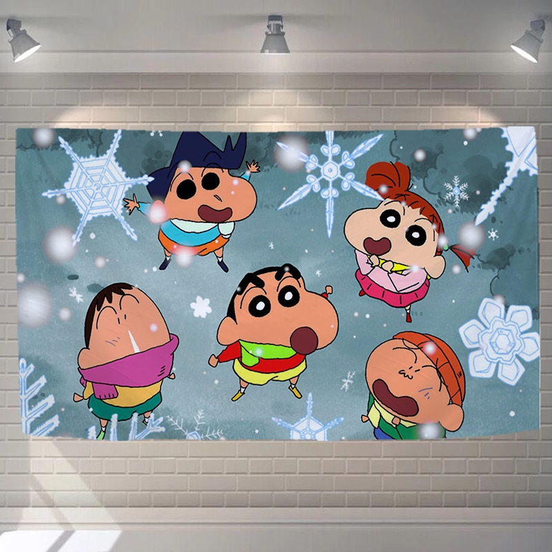 Cartoon Crayon Shin-chan Background Cloth | Shopee Singapore