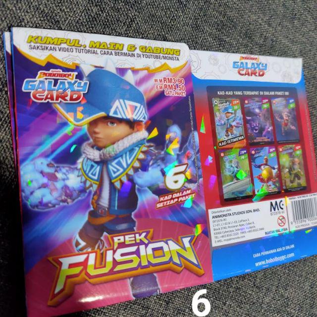 Boboiboy Galaxy Card Kad Pack Fusion Shopee Singapore