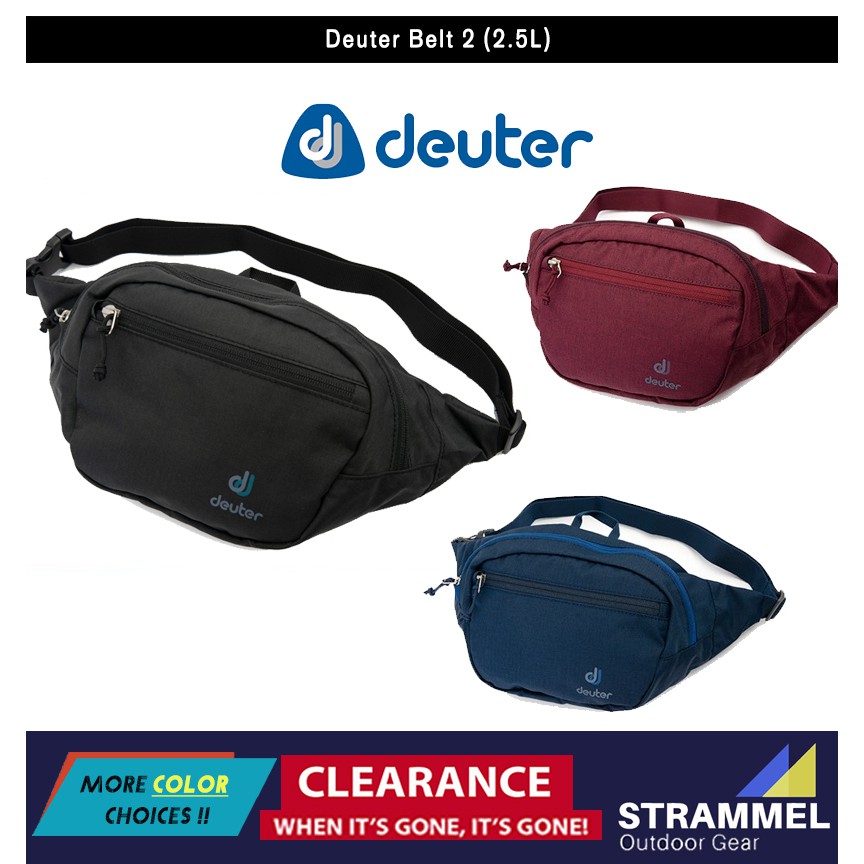Shop Malaysia 100 Authentic Deuter Belt 2 2 5 L Hip Bag Organizer Travel Pouch Bag Lightweight 3 Color Choices Ready Stock Shopee Singapore