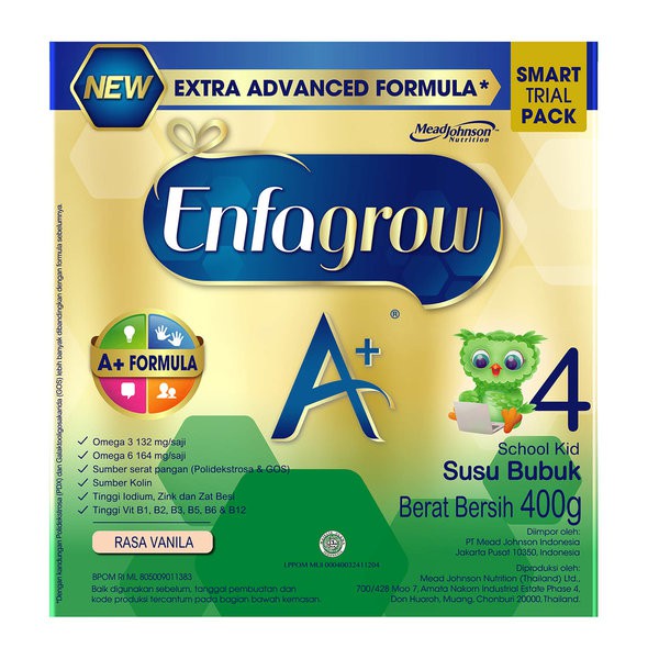 Enfagrow A Plus Formula 4 400gr 3 12 Years Old Vanilla Milk Powder Shopee Singapore