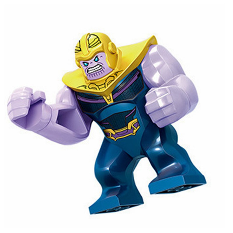16 PC Avengers Superheroes Thanos Hulk Iron Man Mini Figures Building Blocks Toy 