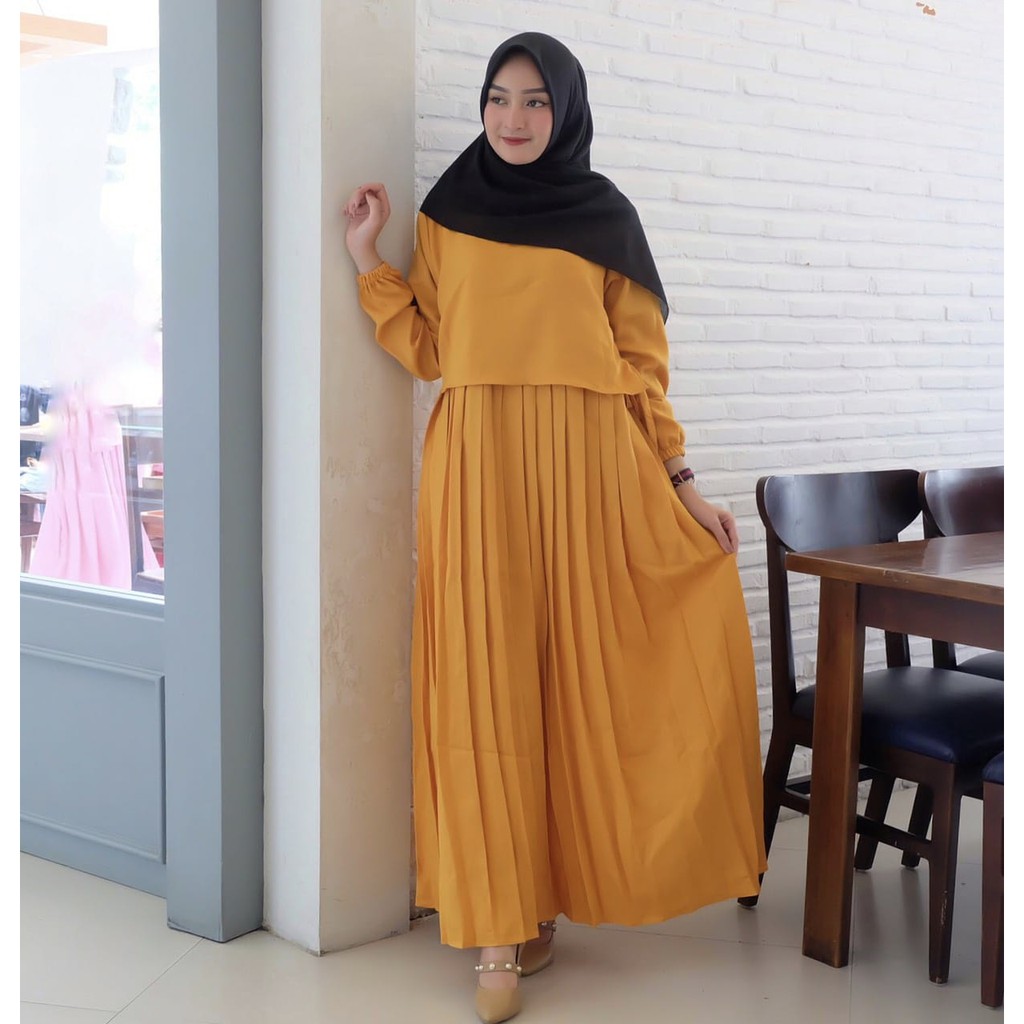 Lucy Maxi Fashion Hijab Gamis Supplier Long Dress Muslimah Clothing Shopee Singapore