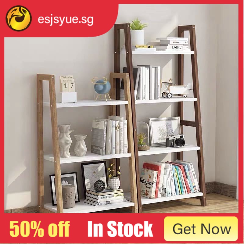 Nordic bookshelf shelf floor living room display shelf modern simple office Storage bookcase ...