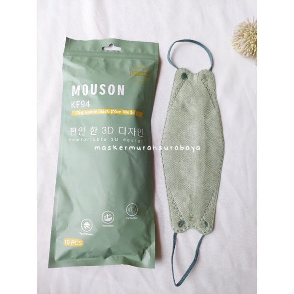 Kf94 MOUSON Mask Color GREEN TEA / MOUSON Mask KF94 Color GREEN TEA PER