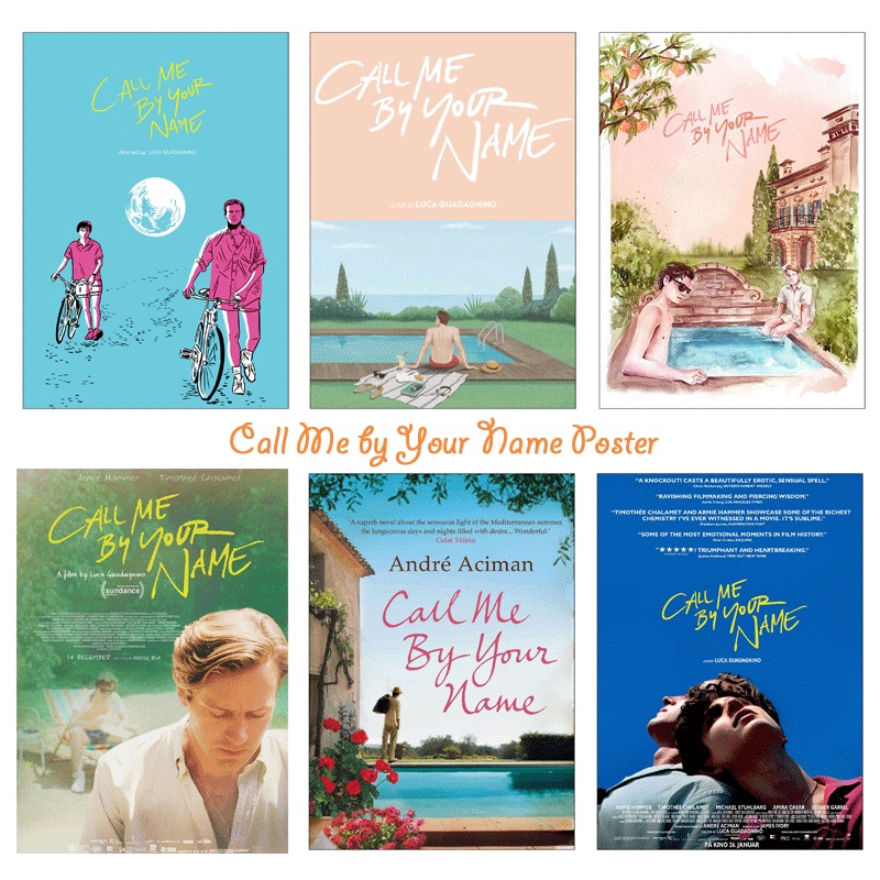 Coated Paper Movie Poster Call Me By Your Name Art Poster Print For Home Decor Shopee Singapore