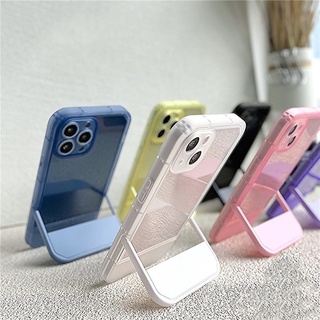 【No Logo】Transparent Fashion Cute Luxury for Huawei Mate30 40 PRO Case with Invisible Stand Case Compatible with Huawei P30 40 50 PRO Shockproof Phone Cover