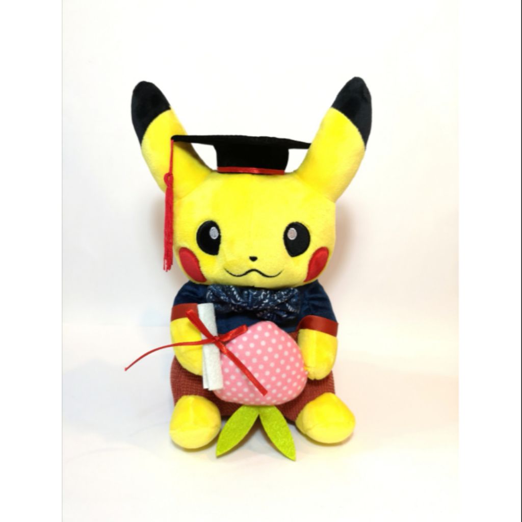 pikachu graduation plush