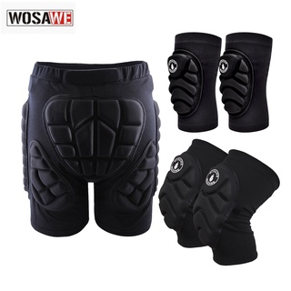 MonkeyJack Thickened Ski Hip Butt Pad Inline Roller Skating Snowboarding Padded Safe Shorts Protective Gear S M L 