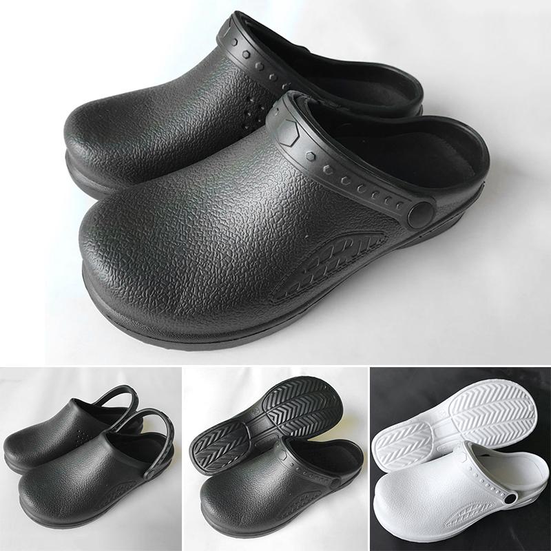 Chef Shoes Women Men Cook Clogs Safety Antislip Kitchen Shoes Sandals