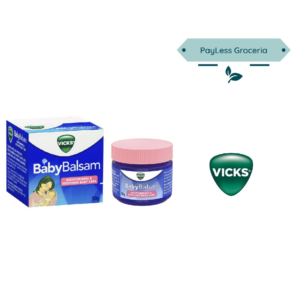 Shop Malaysia Vicks Baby Balsam 50g Shopee Singapore