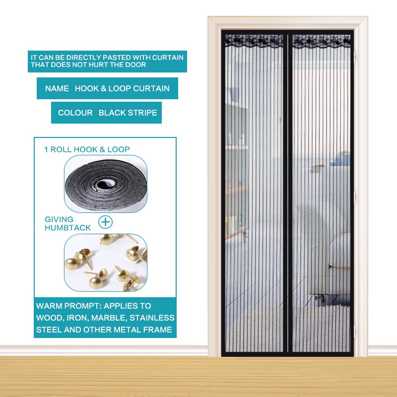 Summer magnetic soft screen door, encryption, mute ...