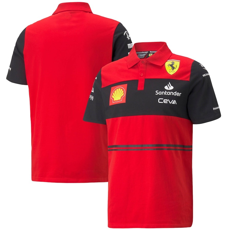 Scuderia Ferrari f1 2022 2023 Team Charles Leclerc TShirt Polo