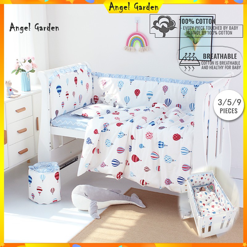 hot air balloon crib bedding set
