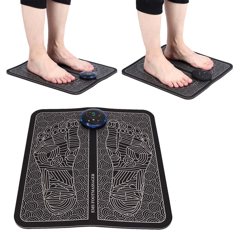 Bc Electric Ems Foot Massage Pad Feet Acupuncture Stimulator Massager Shopee Singapore