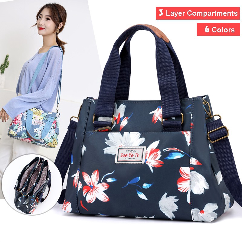 handbag with compartments