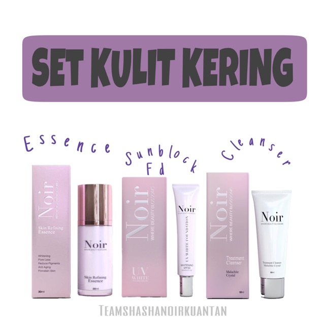 Noir Set Kulit Kering Jeragat Kusam Shopee Singapore