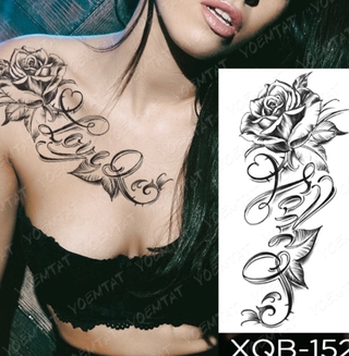 Image of thu nhỏ Nightclubs, bars, young people Gift to friend Trendy personality Popular Singapore  Hot in Europe and America Waterproof Temporary Tattoo Sticker I Love You Flash Tattoos Lip Print Butterfly Flowers Body Art Arm Fake Sleeve Tatoo Women #7