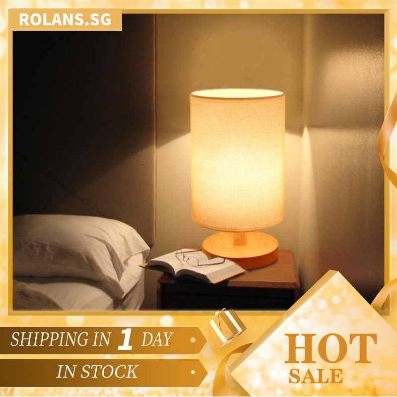 Rolan Dimmable Touch Led Desk Lamps Bedside Table Lamp Bedroom Living Room Coffee Nightstand Table Lamp Night Desk Lamp Shopee Singapore