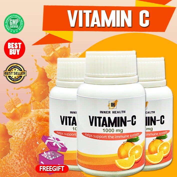 Vitamin C Glow Vitamin C 1000mg For Hair And Skin Health Orange 60 S Shopee Singapore