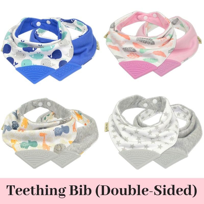 Baby Teething Bib Double Baby Teether Baby Bibs Teething Toy