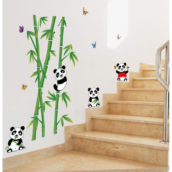 YILONG Panda Interruttore Adesivi murali Poster Paster Panda Parete Stickers Wallpaper casa Drawing Room Decoration Cucina Tile 