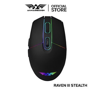 Armaggeddon Grumman Raven-III Stealth RGB Silent Wired Gaming Mouse | 6400 CPI | Free Mousemat
