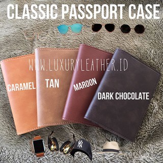 Luxther - Passport Case / Passport Holder / Classic Leather / Passport Cover / Luxury Leather
