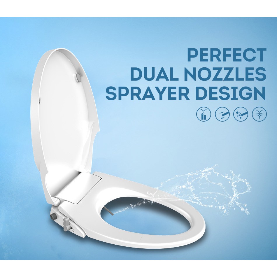 [SG Seller] BIDET TOILET SEAT, NonElectric/Manual control Shopee