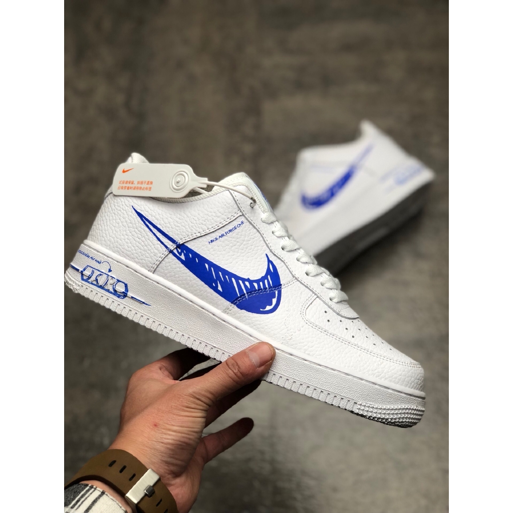 nike sketch blue