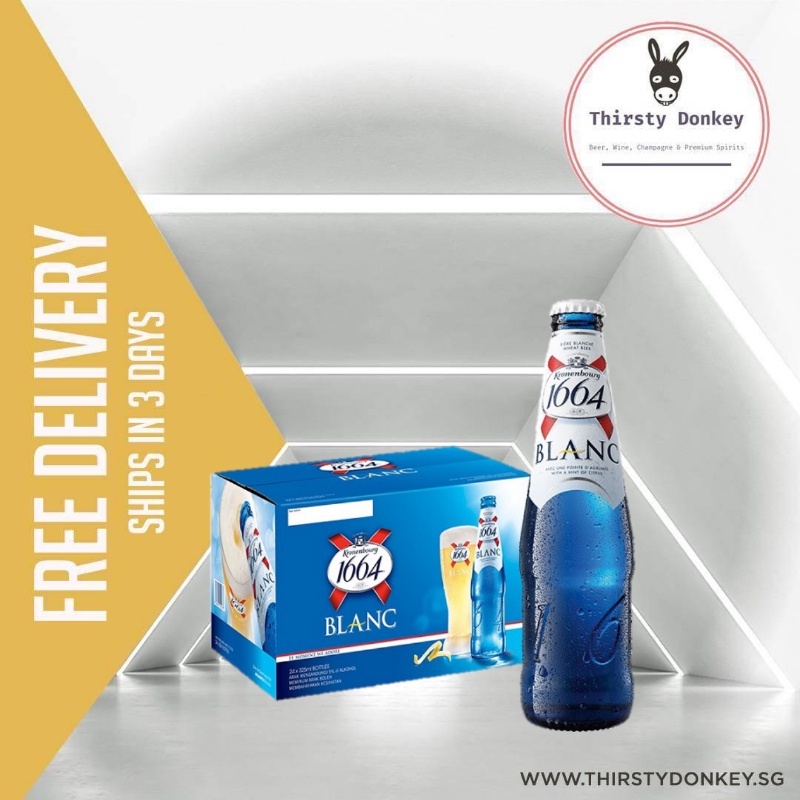 Kronenbourg 1664 Blanc Pint (24 Bottles x 330ml) | Shopee Singapore