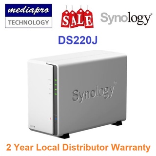 Synology DiskStation DS220j 2-Bay NAS ( without HDD ) - 2 Years Local Distributor Warranty