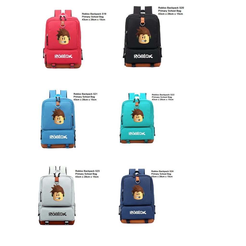 Roblox Primary School Bag Roblox School Backpack Roblox Bag Shopee Singapore - big supreme side bag roblox