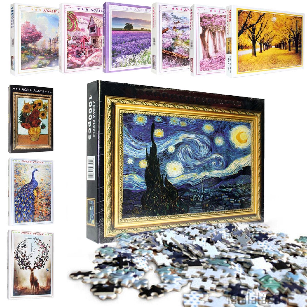 Puzzle Adult Mini 1000 Pieces Jigsaw Decompression Game Toy Gift Home Decro Ntrh